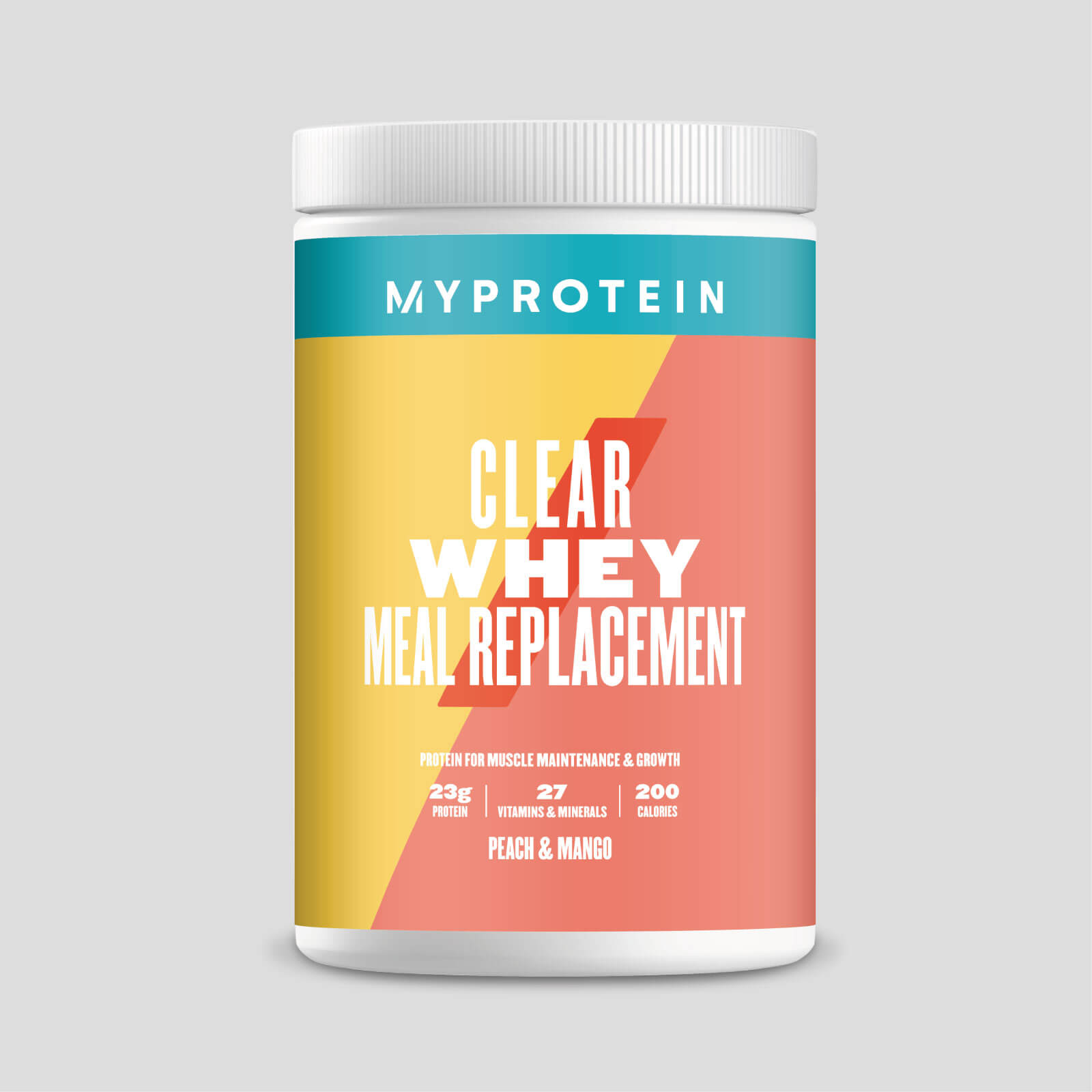 Clear Whey Meal Replacement Shake - Peach Mango - 10 Servings