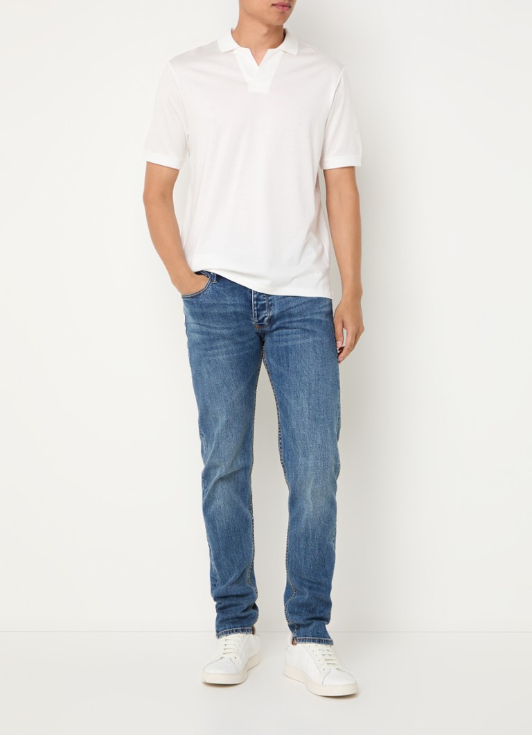Klasyczna koszulka polo Emporio Armani z mieszanki lyocellu.