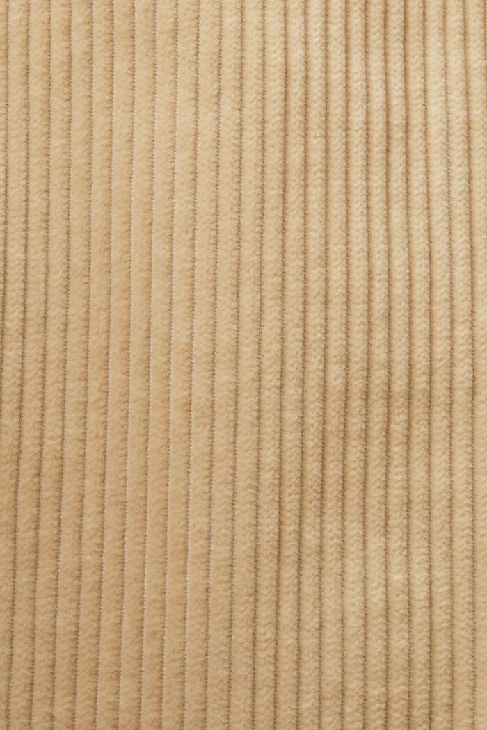 Cordhose mit weitem Bein und mittelhohem Bund