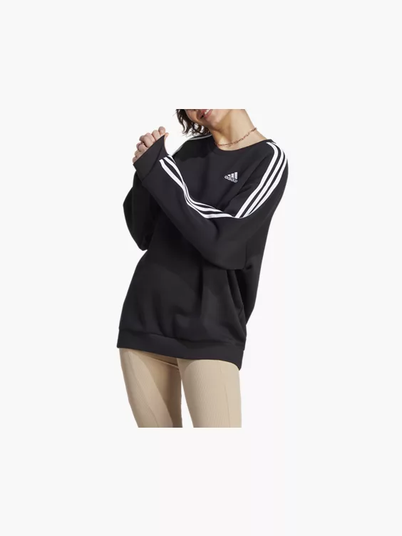 adidas 3 Streifen Fleece Oversized Sweatshirt