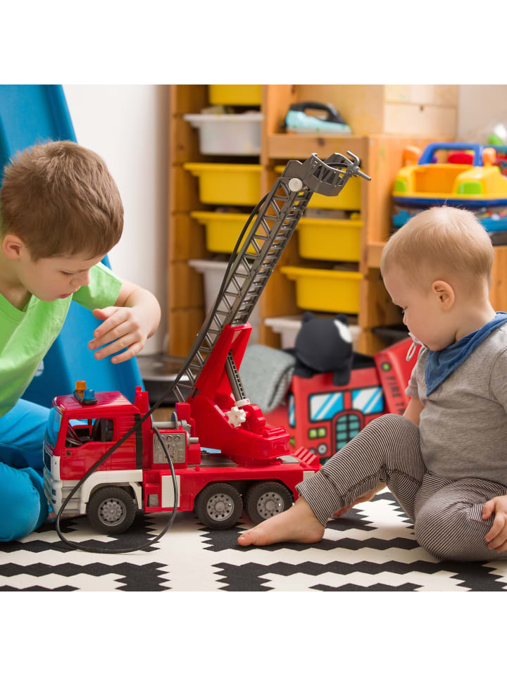 relaxdays Spielzeugkiste Feuerwehr in Rot - (B)48 x (H)32 x (T)32 cm günstig kaufen onesize