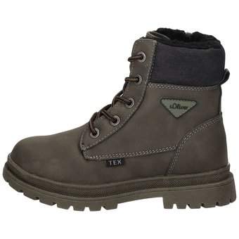 s.Oliver Schnür Boots in grün