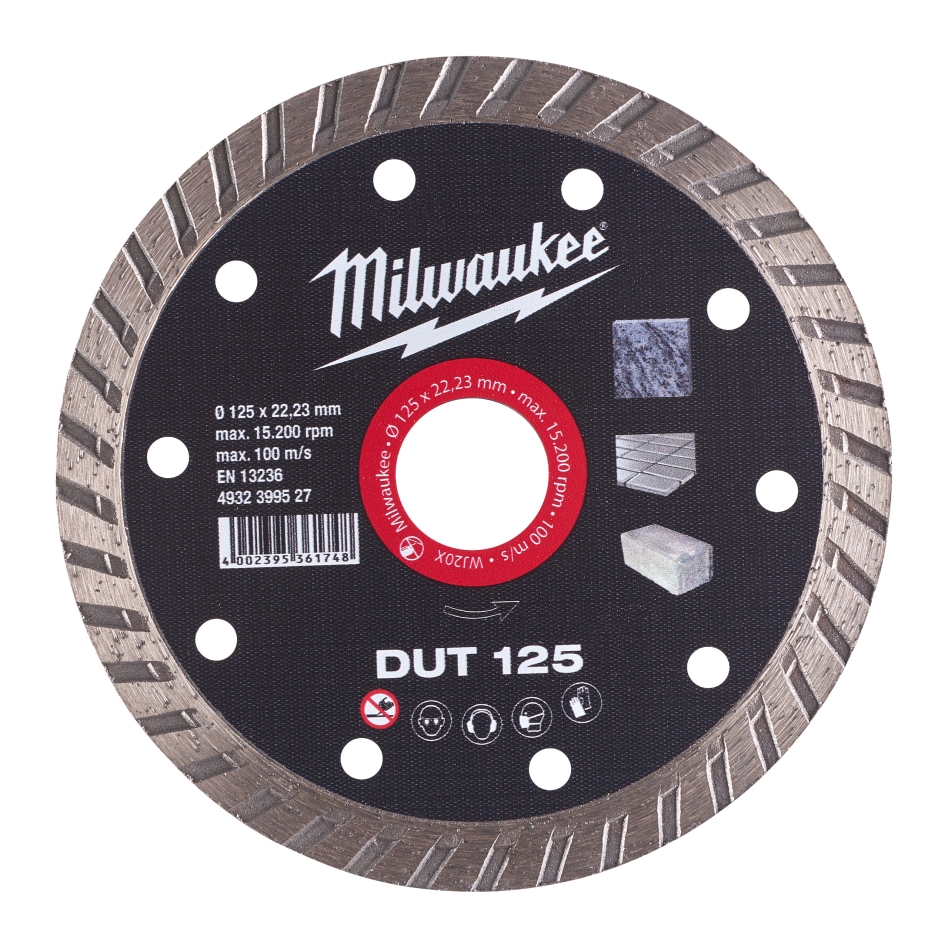 Disc de tăiere diamantat Milwaukee Accessories 4932399527 DUT 125