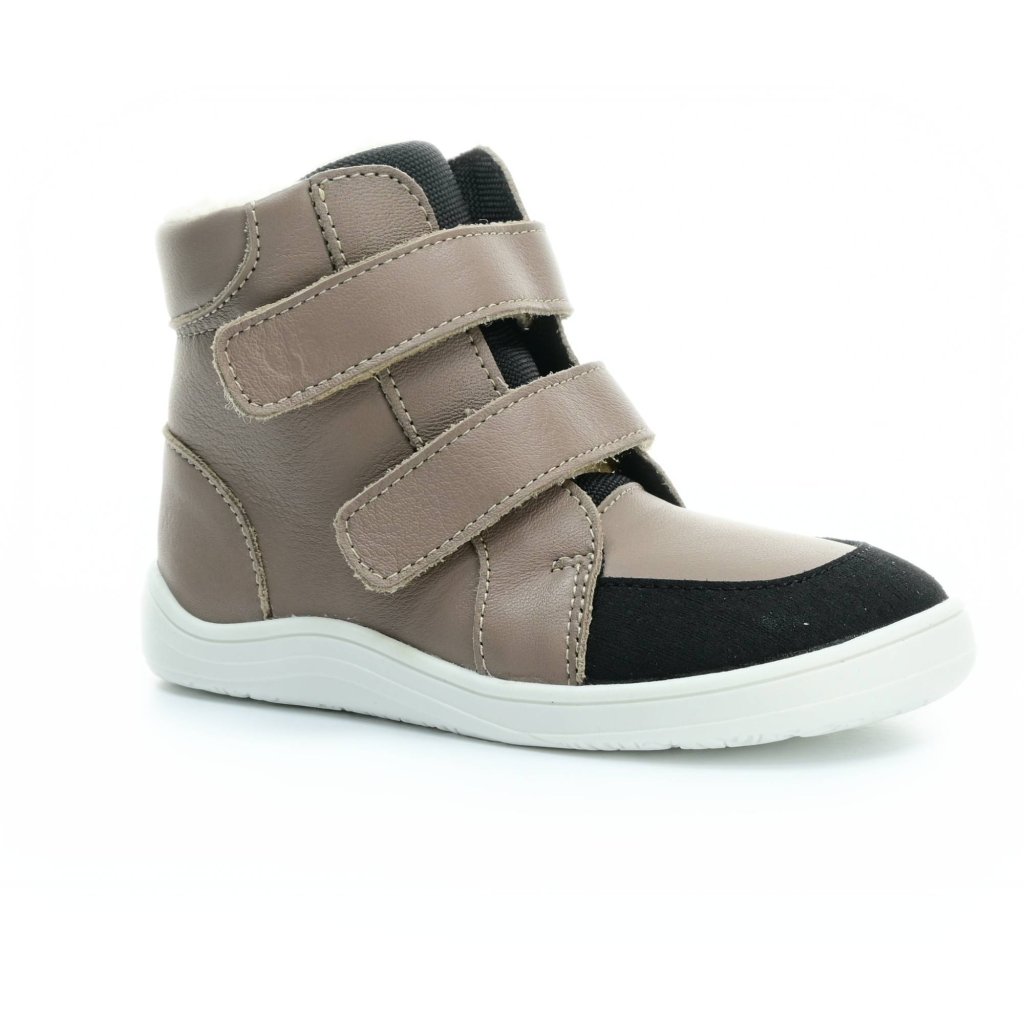 Baby Bare Febo Winter Acaico (mit Membran/Asfaltico) hellbraune Barfußstiefeletten