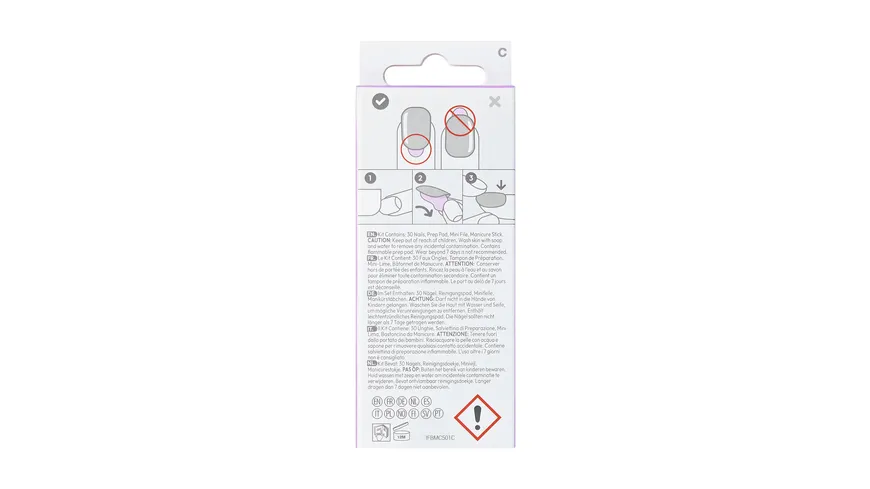 KISS Nail Impress IFB02C - rosa