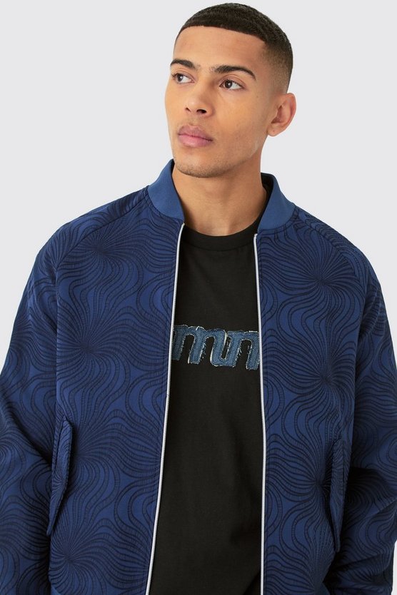 Strukturierte Bomberjacke