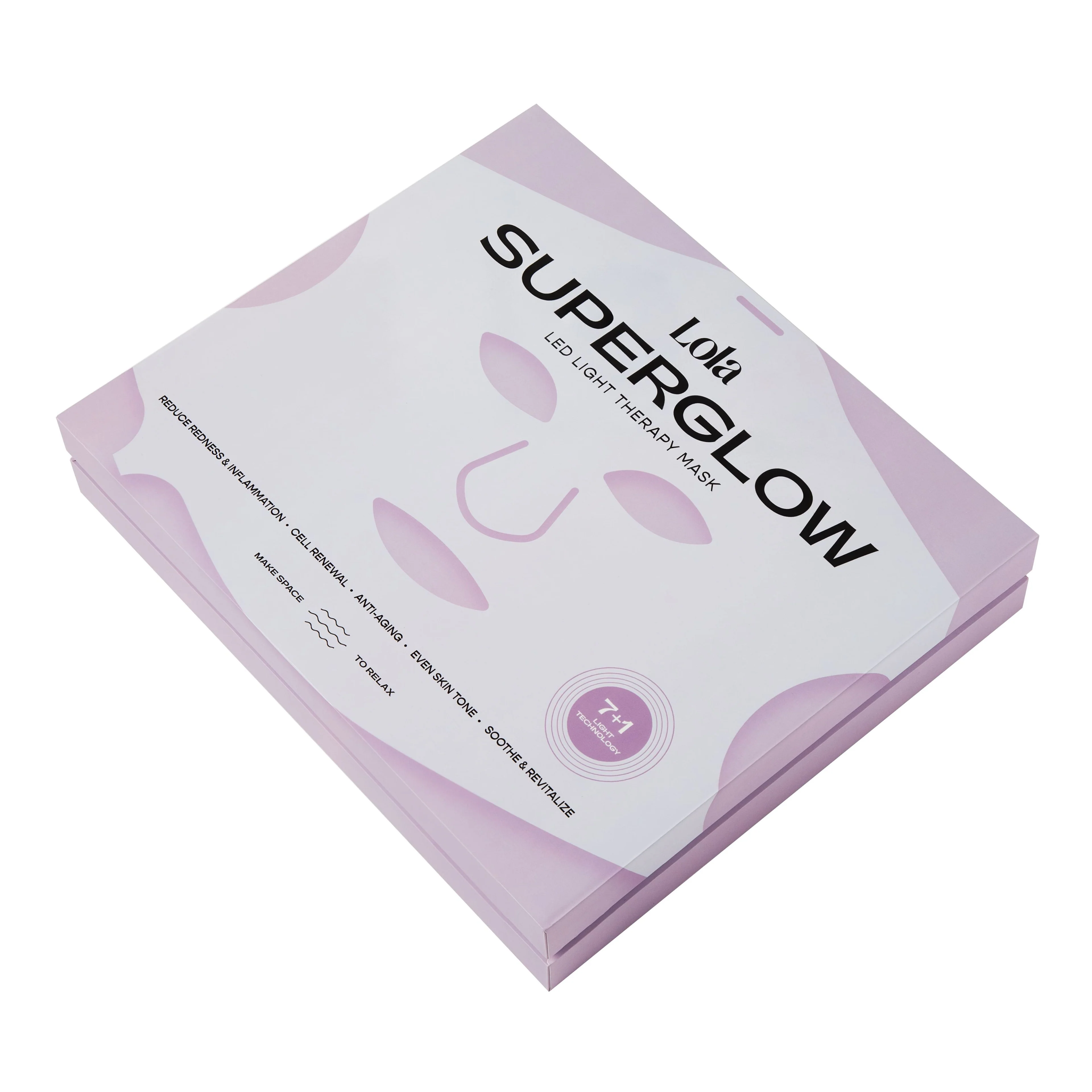 Superglow LED svjetlosna terapijska maska - uređaj za uljepšavanje, 24-satni tretman lica za posvjetljivanje, 24-satni tretman lica protiv bora