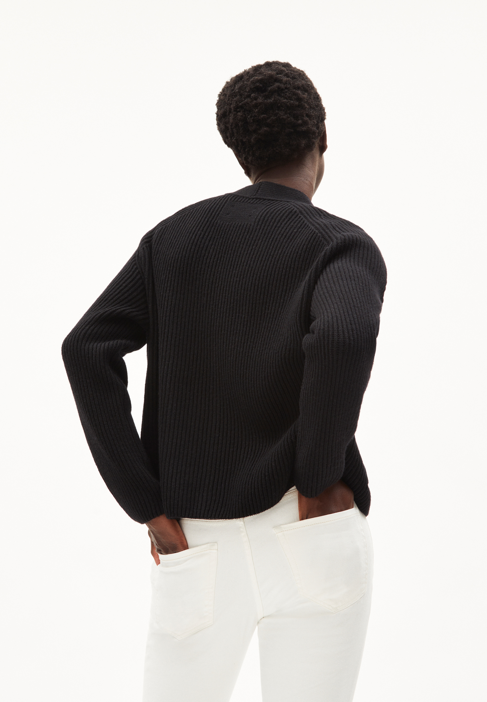 Cardigan Loose Fit aus Woll-Mix