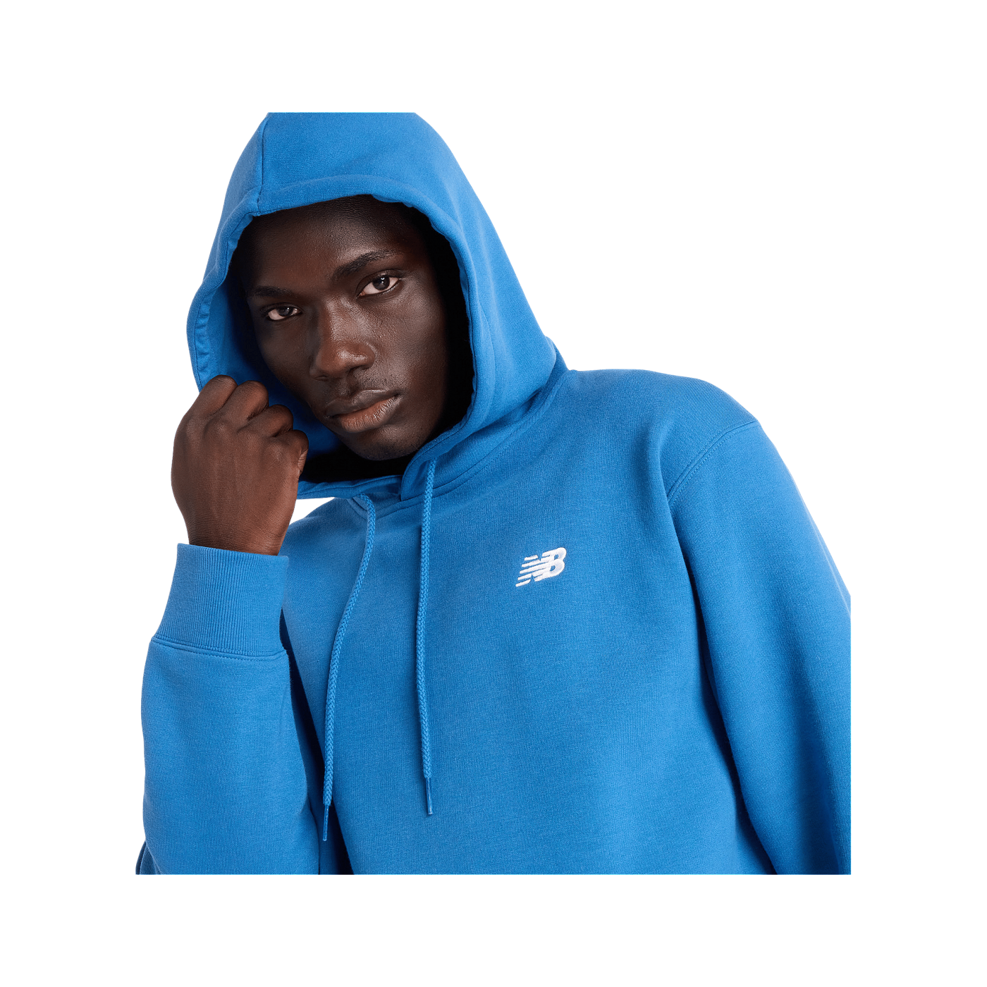 New Balance Sport Essentials Fleece Hoody Blau FBEU