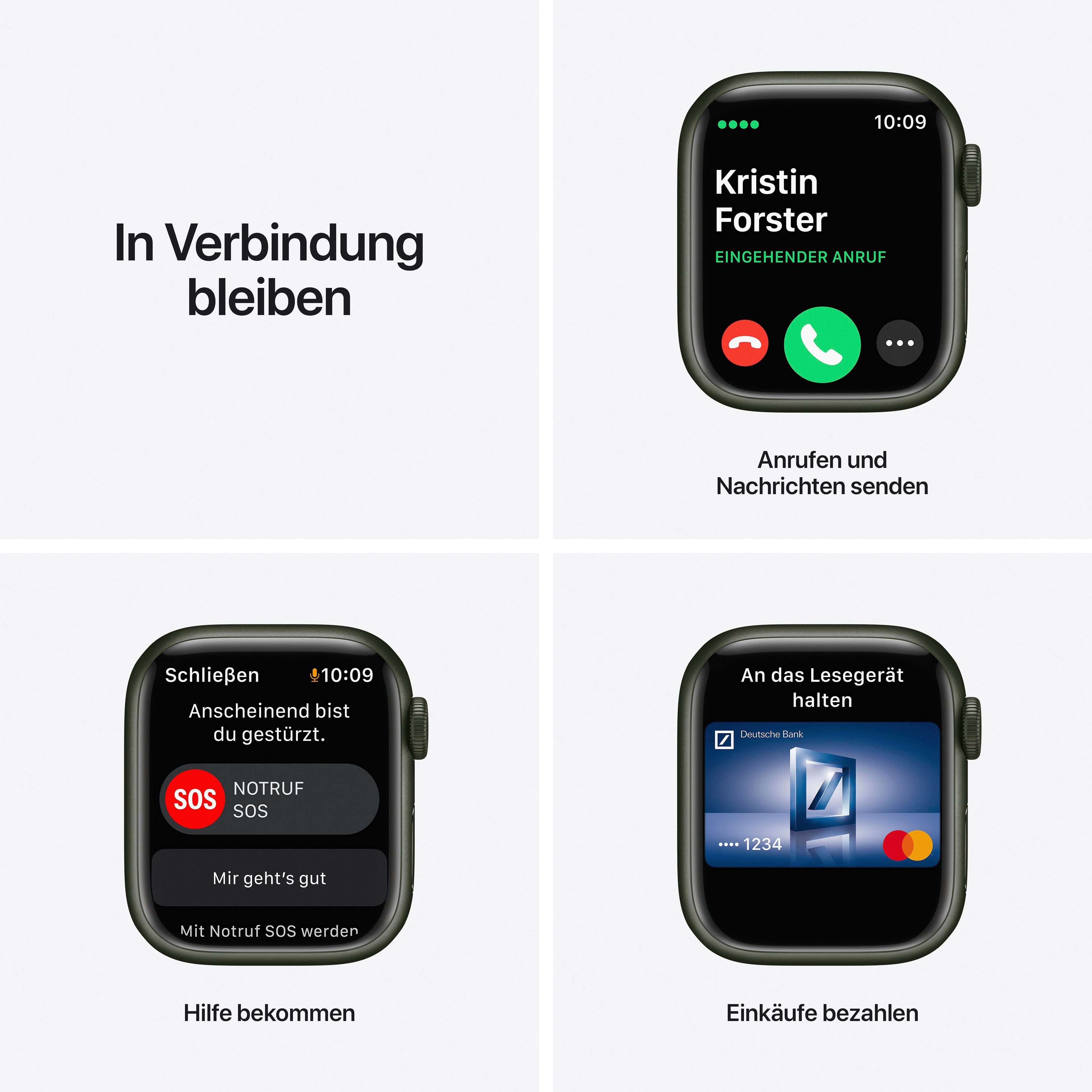 Apple Watch Series 7 GPS + Cellular, 41mm Smartwatch (Watch OS 8)
