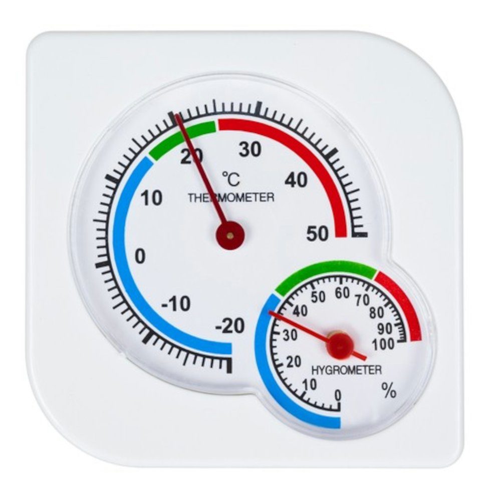 ISO TRADE Raumthermostat Hygrometer, max. 12 V, elektronisch, (Luftfeuchtigkeit, 1-St., Luftfeuchtigkeit), Messgerät Kombigerät