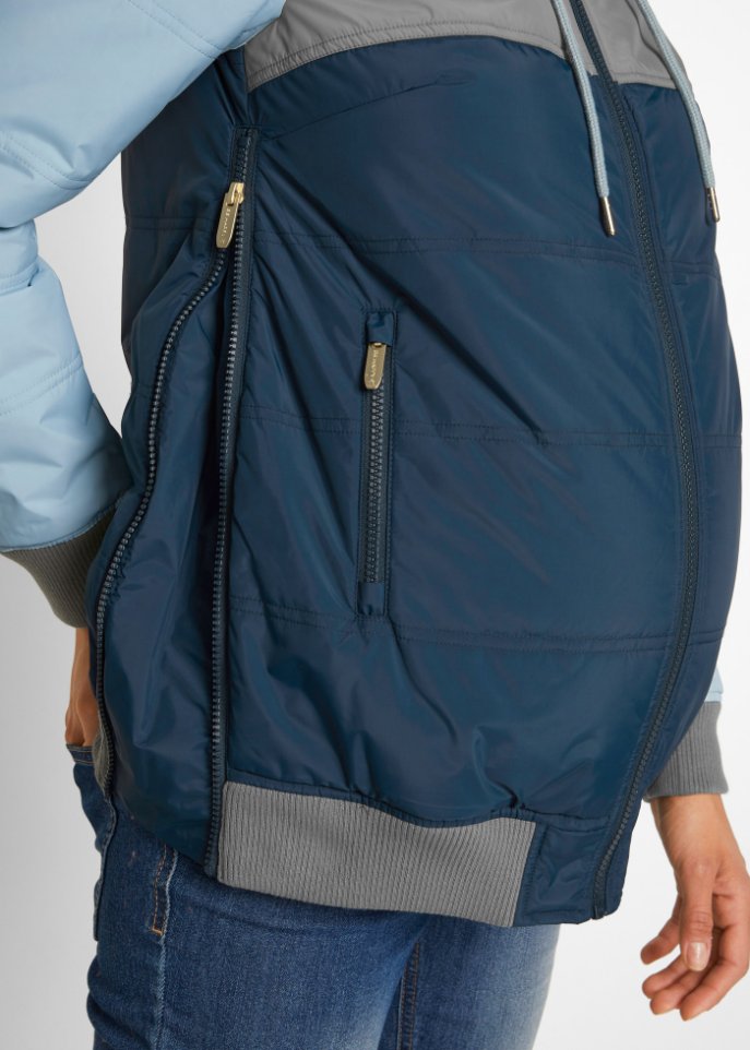 Umstandswinterjacke / Tragejacke mit recyceltem Polyester