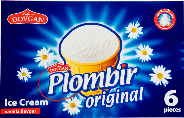Dovgan Plombir Original Eiscreme Vanillegeschmack