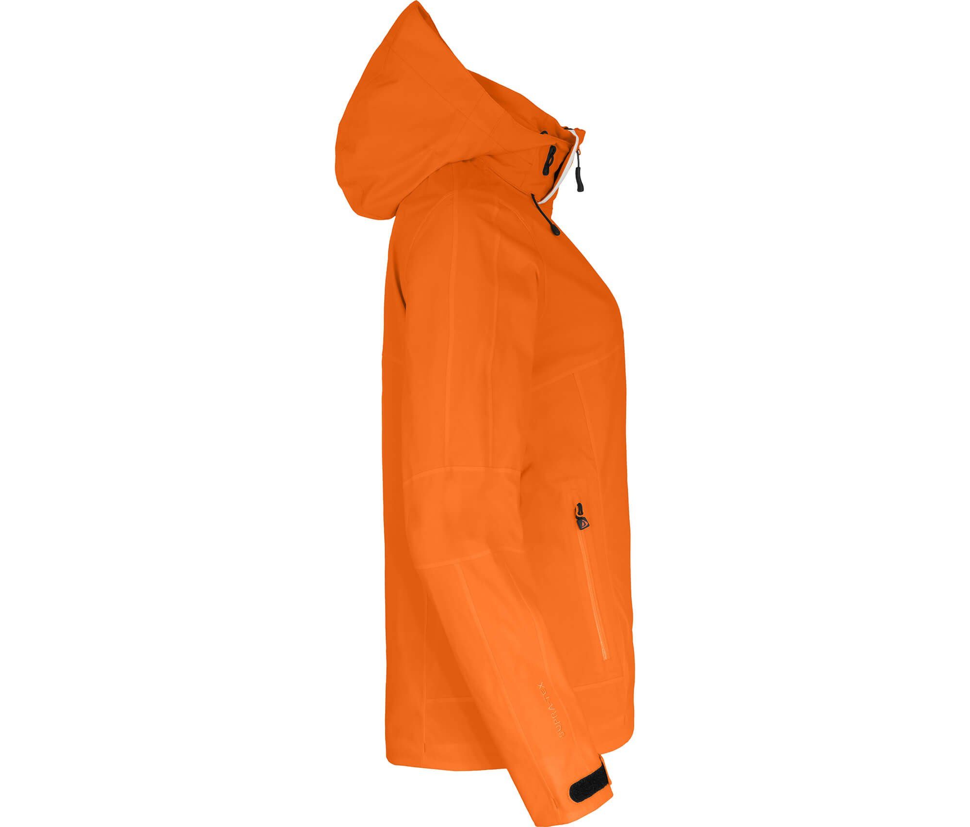 Bergson Skijacke BEKEN Light Damen Skijacke, unwattiert,voll elastisch, 20000 mm Wassersäule, Normalgrößen, orange