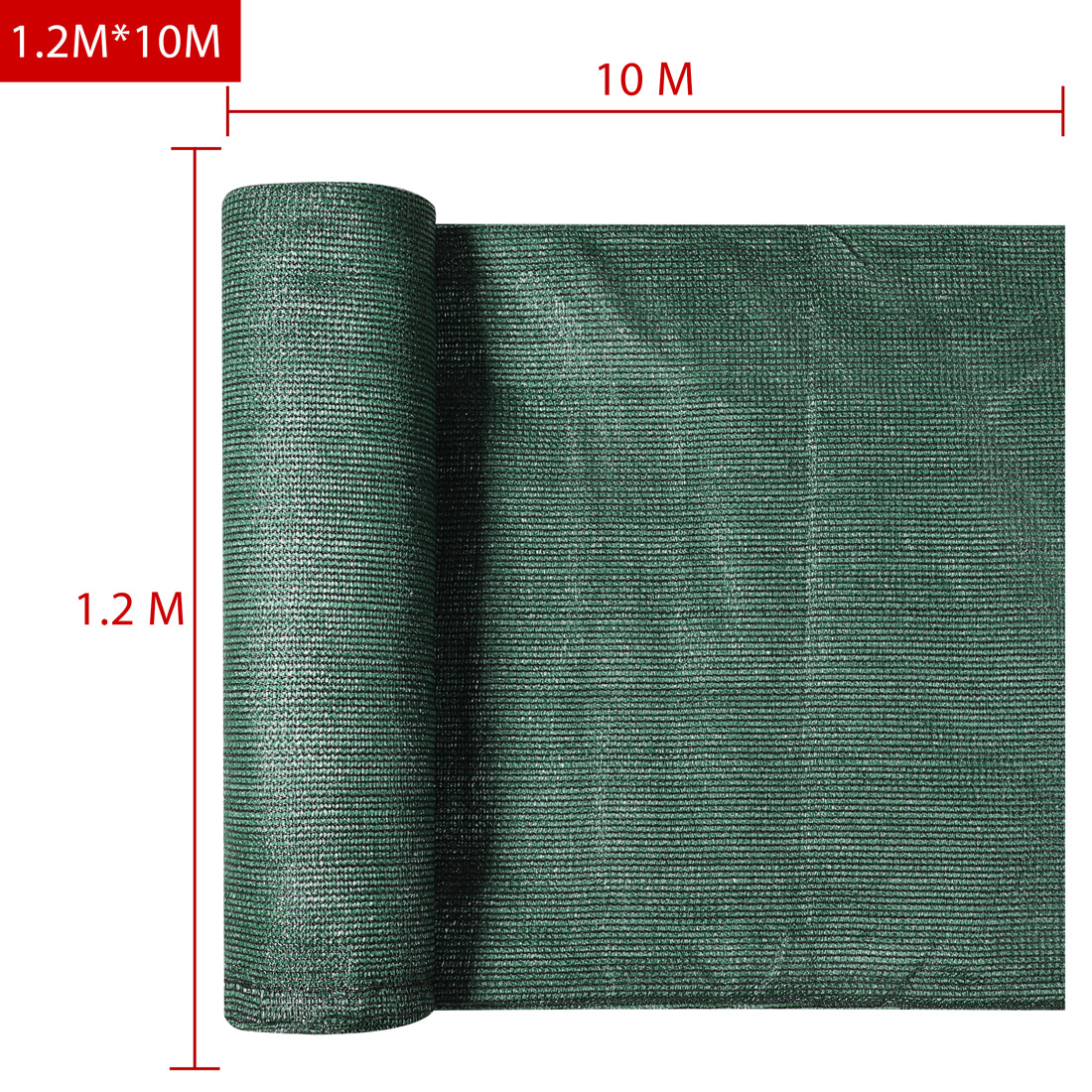 Casaria Detex® Balkonsichtschutz Dunkelgrün 1,2x10m