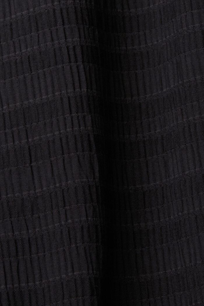 Strukturierte Bluse mit Rüschen