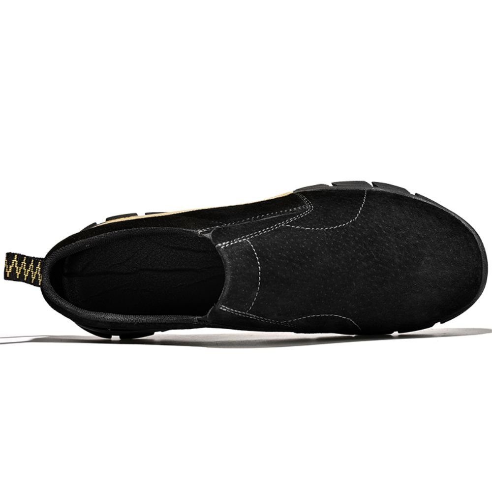 HUSKSWARE Slipper (Saisonschuhe aus Nubukleder, atmungsaktiv, Verschleißfest) Lässige Business-Lederschuhe, leichte Herrenschuhe, Outdoor-Schuhe