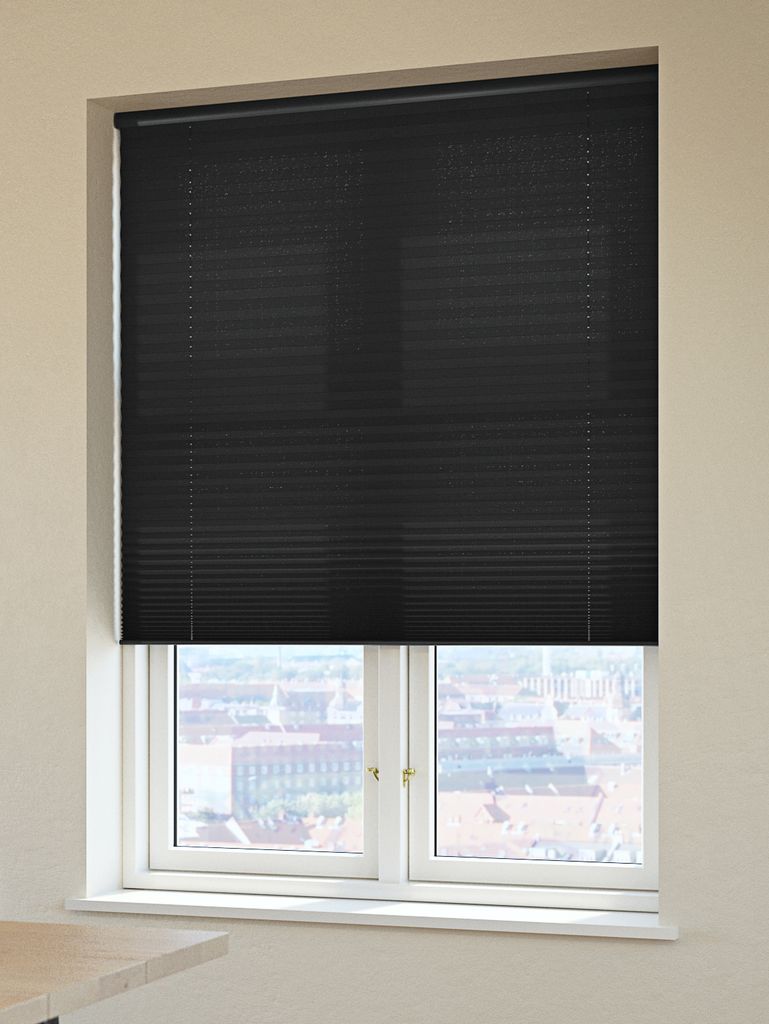 HOVDEN Żaluzja plisowana HOVDEN 80x160cm czarna bezprzewodowa