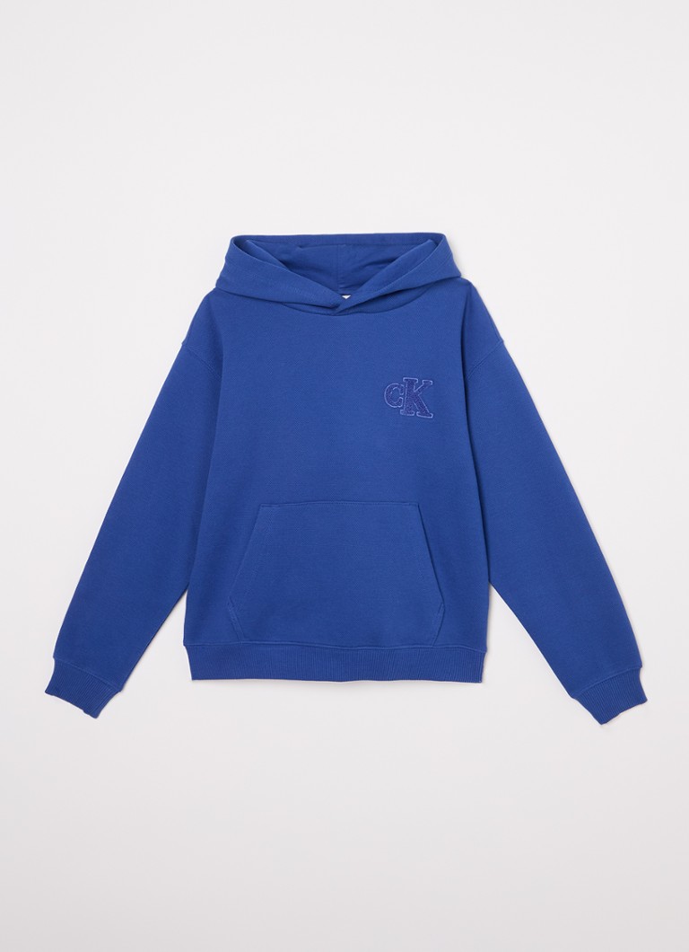 Hanorac Calvin Klein Bonded cu logo brodat.