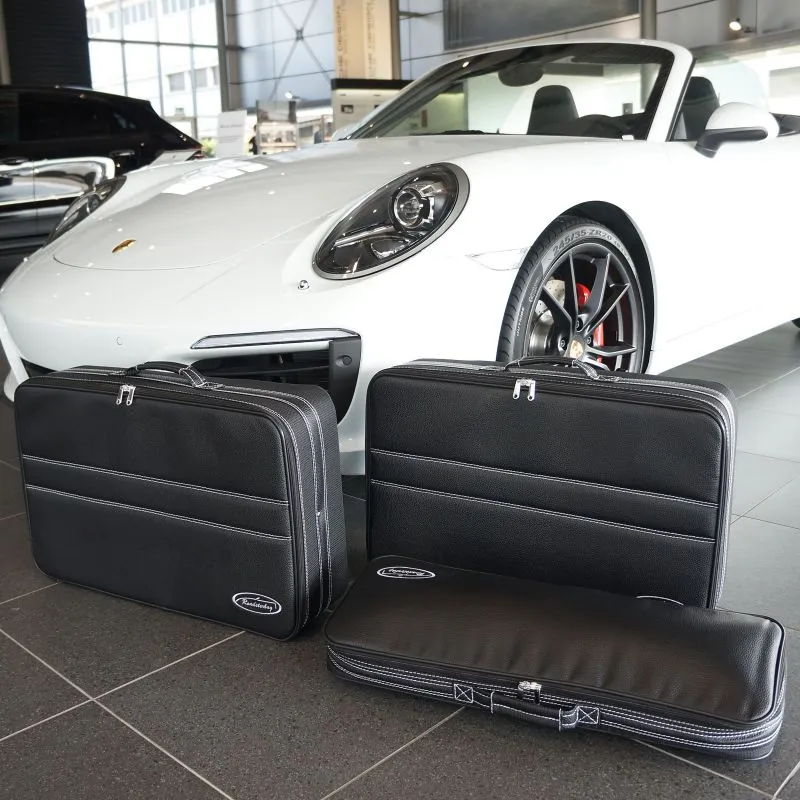 Roadsterbag Kofferset Porsche 911 (991.2 + 992) Turbo mit Burmester + GTS - 3-tlg. Kofferset (EU)
