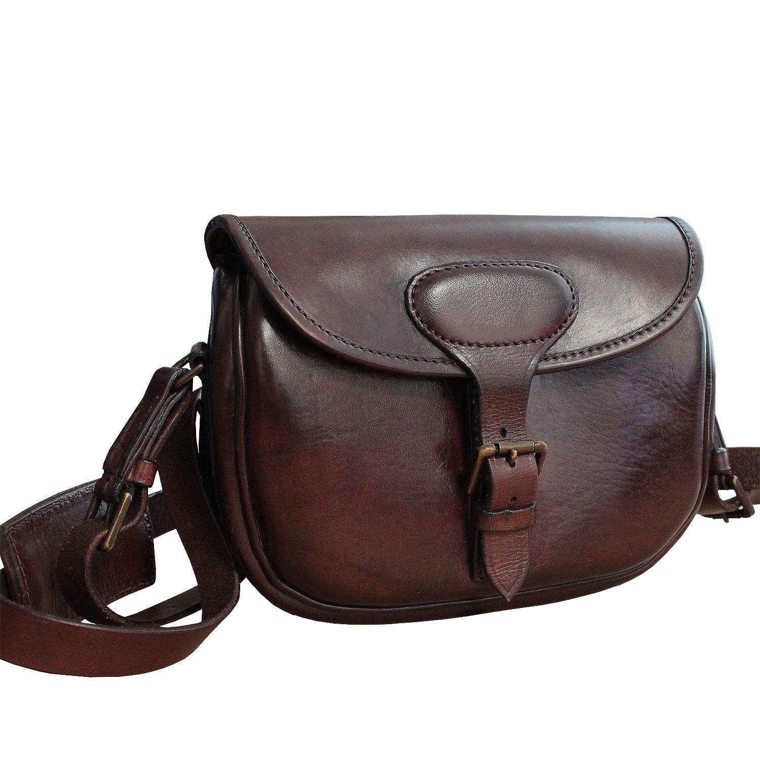 Leder Umhängetasche English Style Cartridge Bag