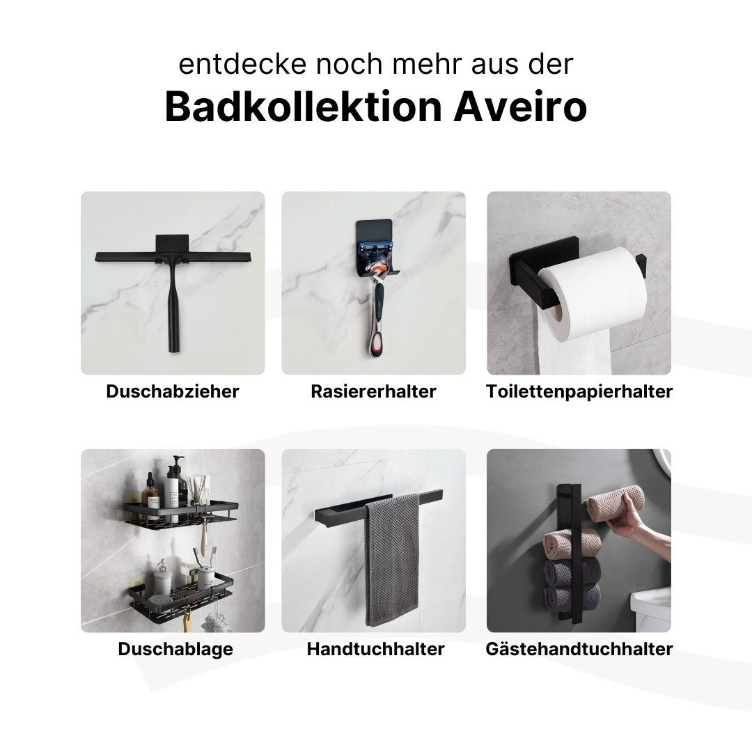 Novabad Handtuchhaken Haken selbstklebend Bad und Küche Handtuchhalter, Badezimmer, Türen, Küche, Wand, Bad, (1-St), Kleiderhaken ohne Bohren