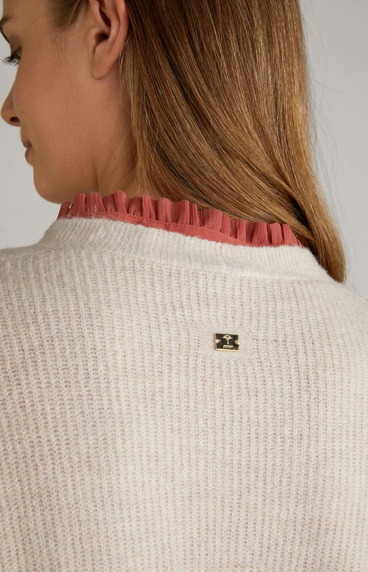 Wool-Mix-Pullover in Hellbeige