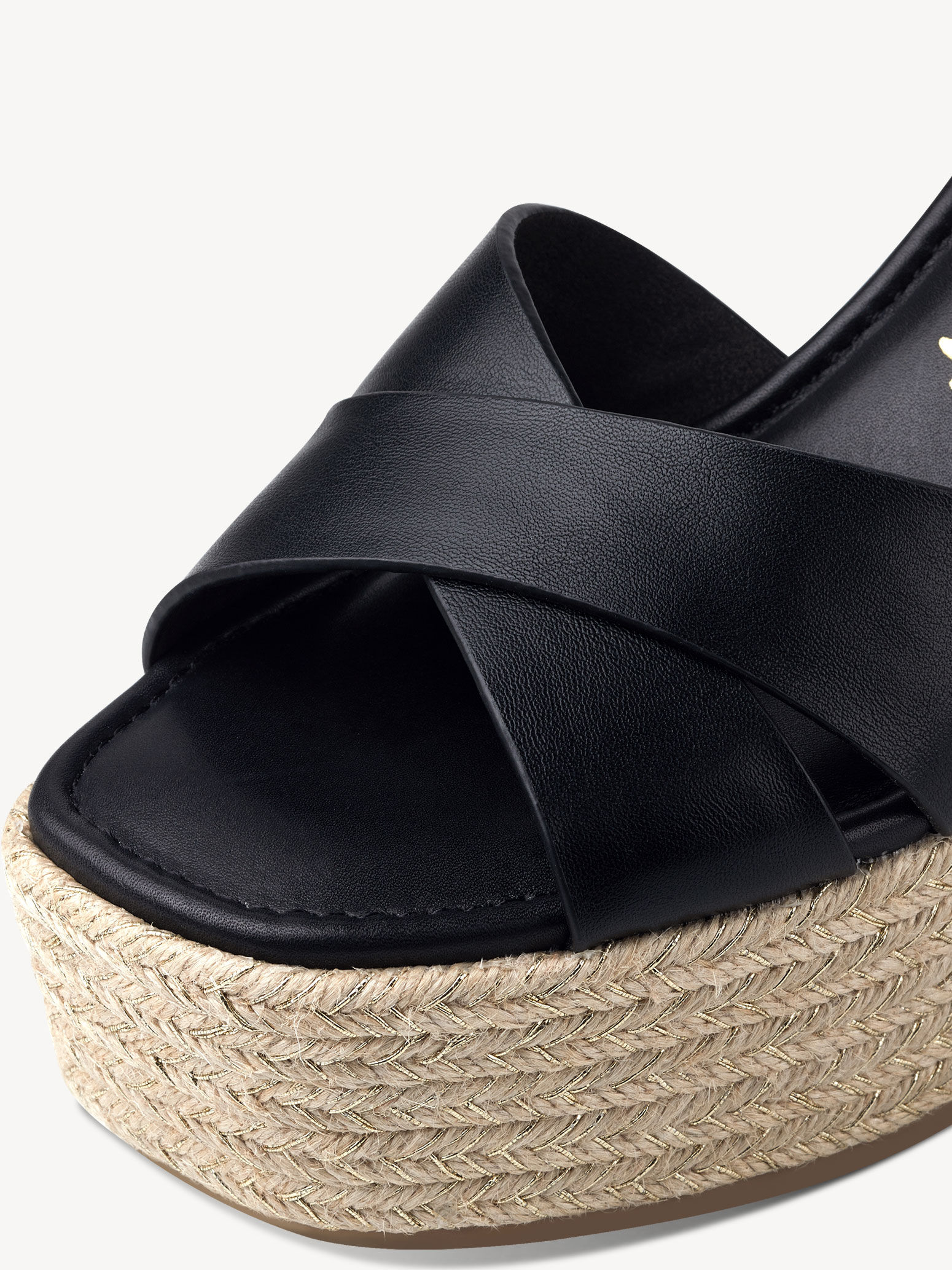 Sandale à talon - noir