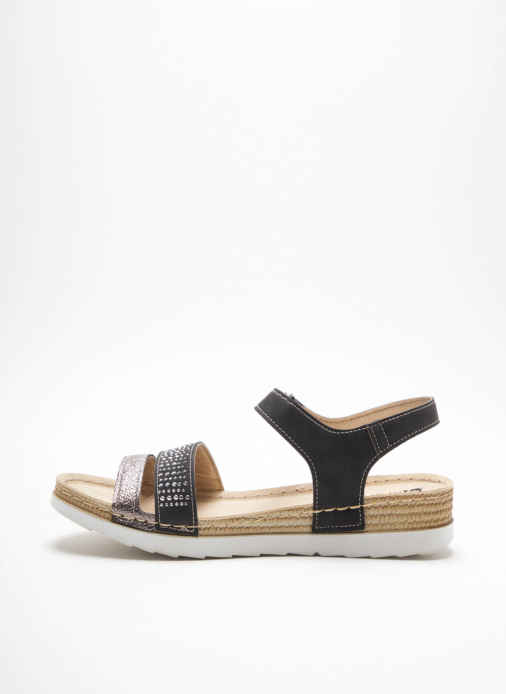 Moran S Sandales Nu Pieds Femme couleur noir