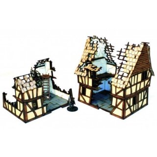 28mm Mordanburg Damaged Dwelings 1