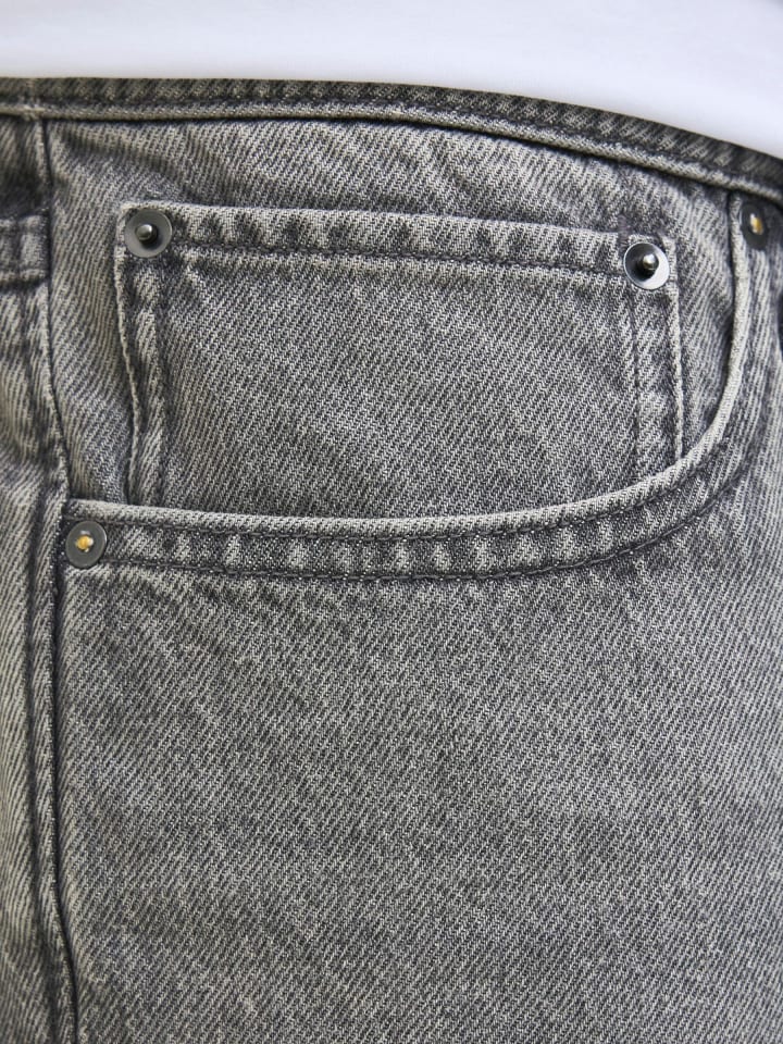 JACK & JONES PLUS Jeans-Shorts in Grey Denim günstig kaufen