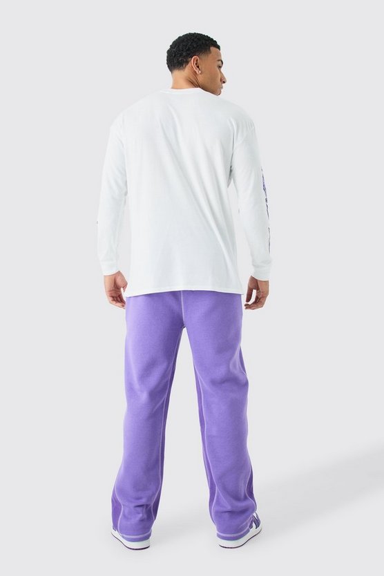 Lockere Official Jogginghose mit Kontrast-Naht