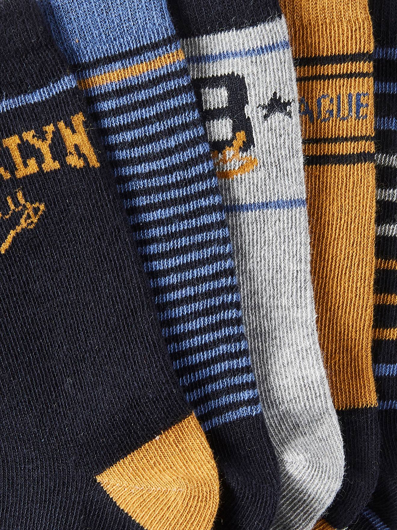 Lot de 5 paires de chaussettes garçon BASICS lot curcuma