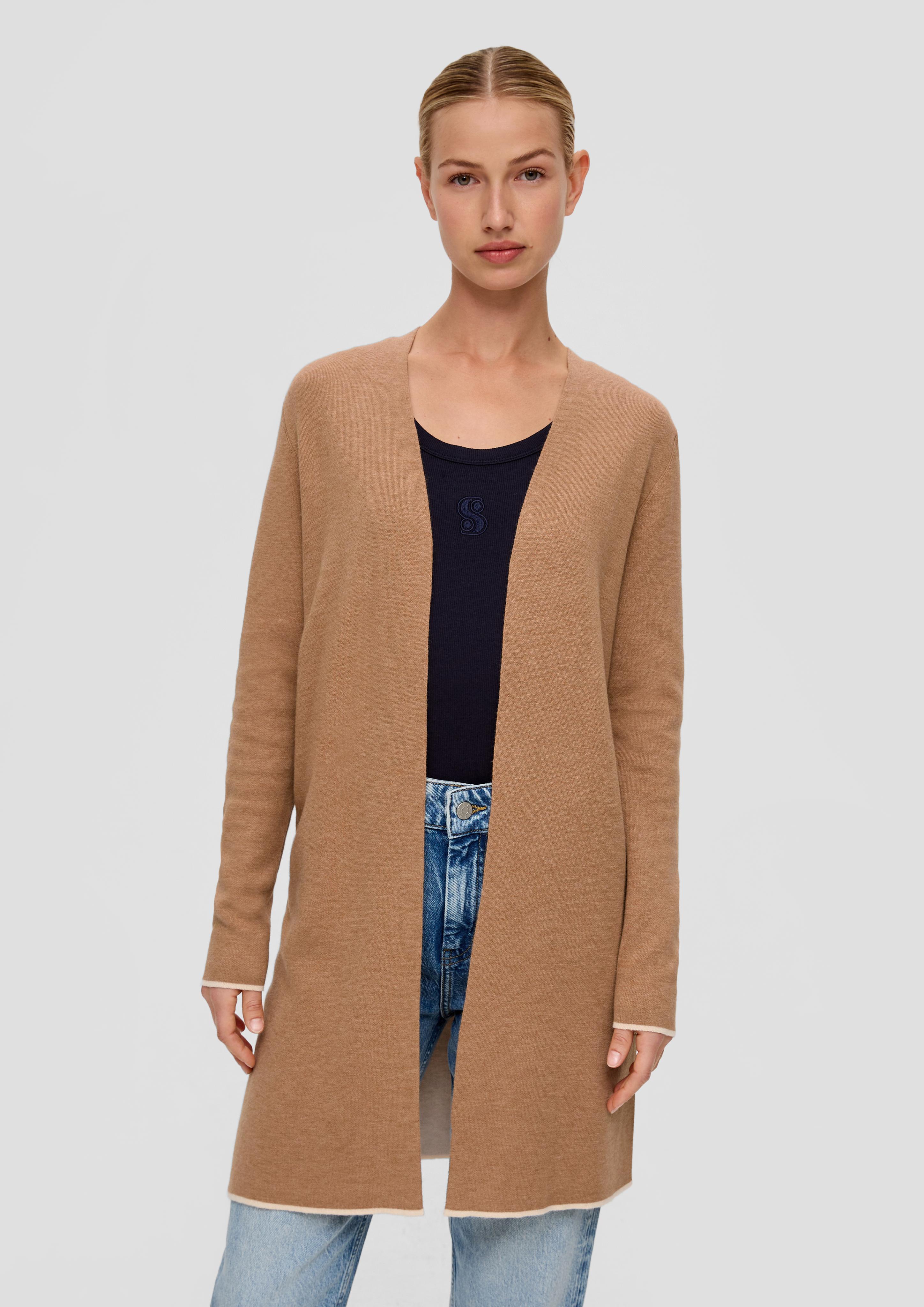 Long-Cardigan in Doubleface-Qualität  2138536-84W5