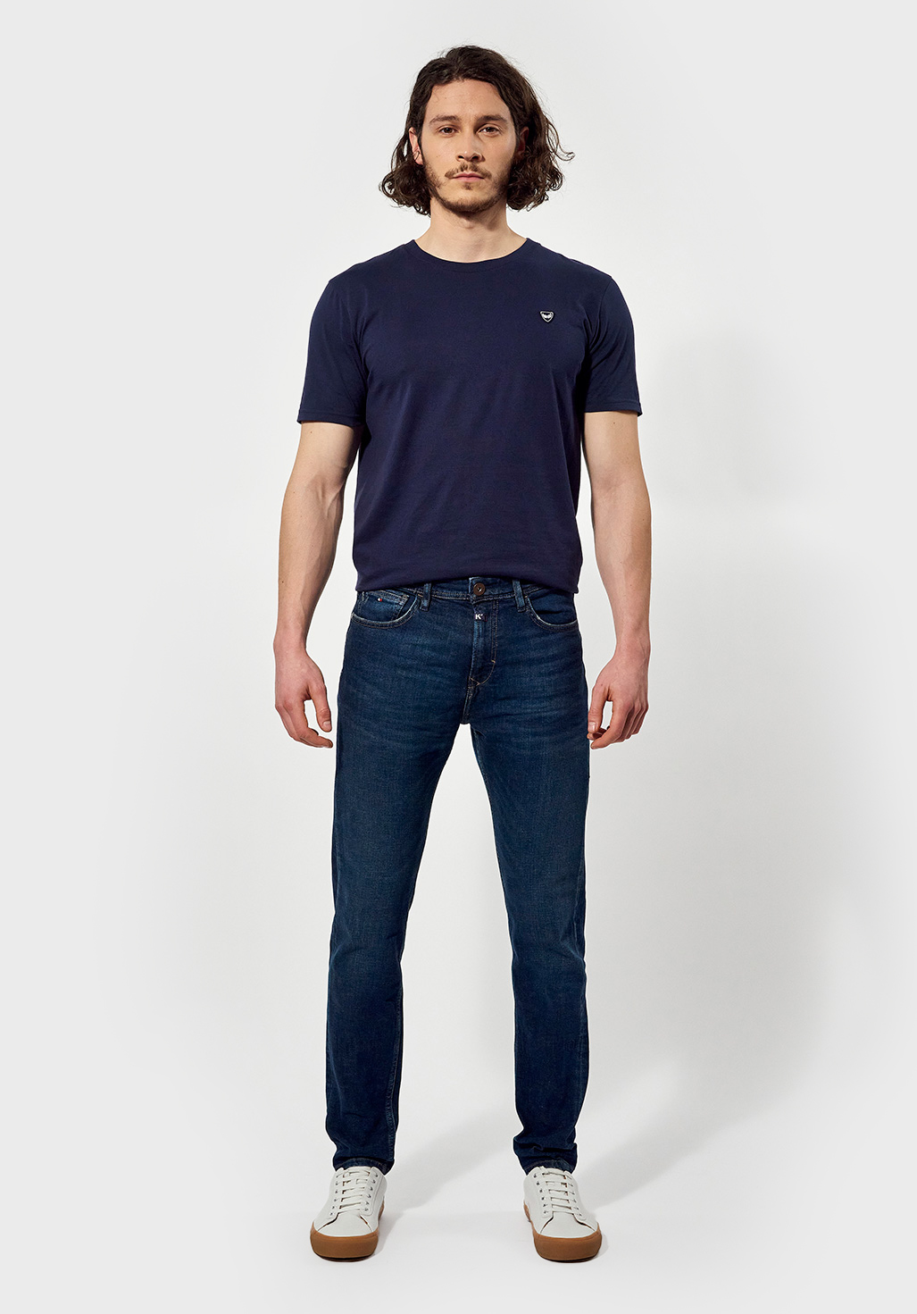 DARKK  Jean slim  Homme bleu délavé