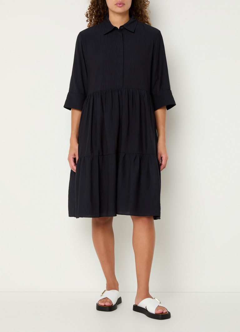 Rochie midi tunică texturată OPUS Woteli