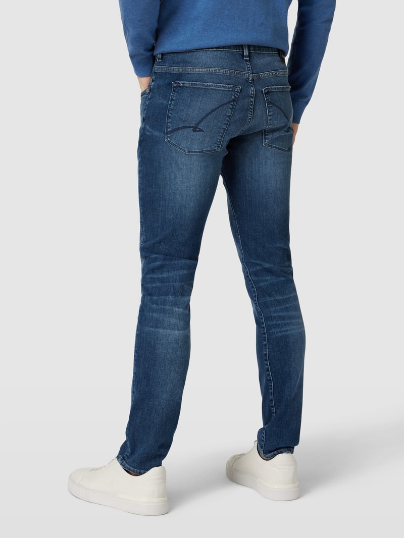 Jeans mit 5-Pocket-Design Modell 'John' in blau