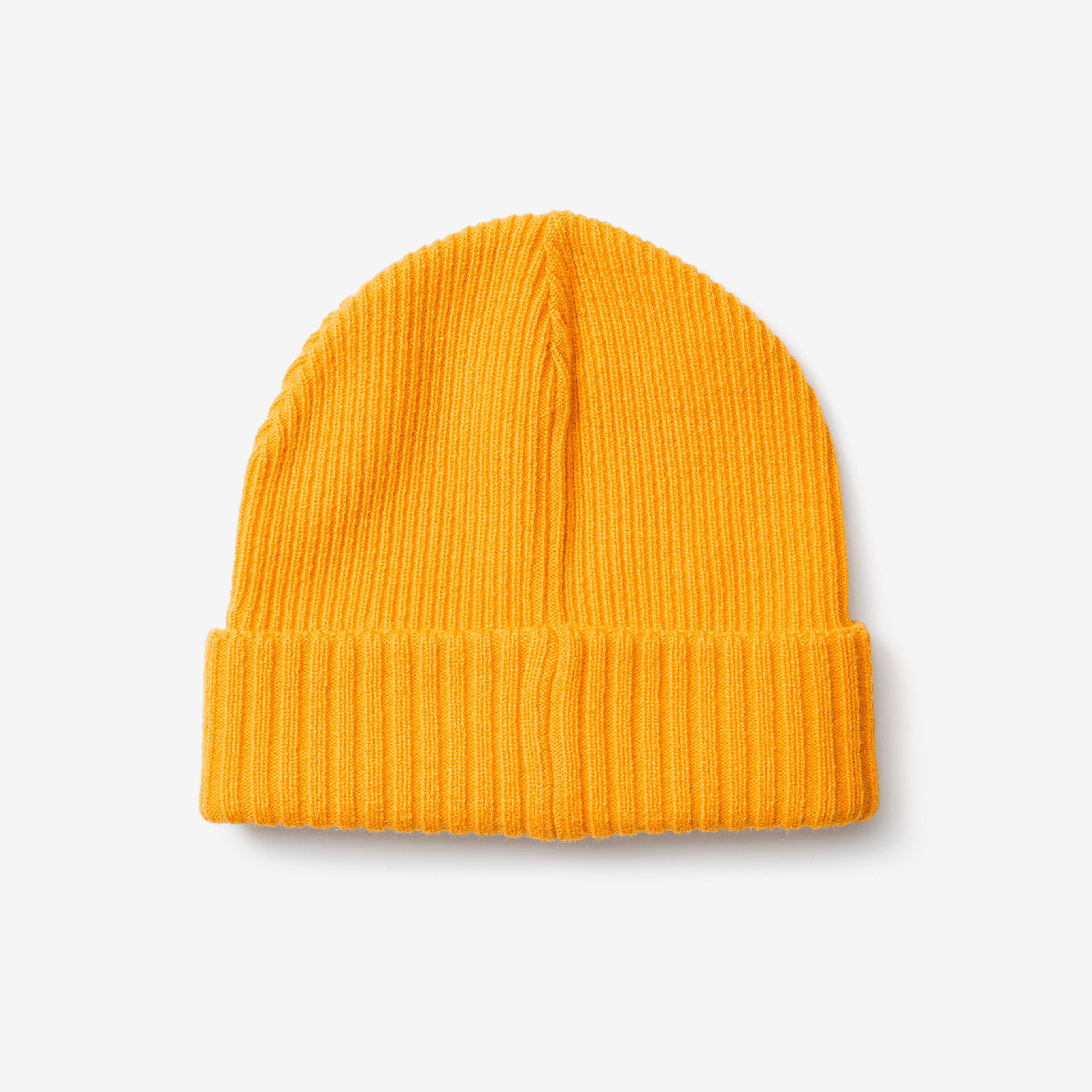 Ribbed Patch Beanie Radiant Yellow