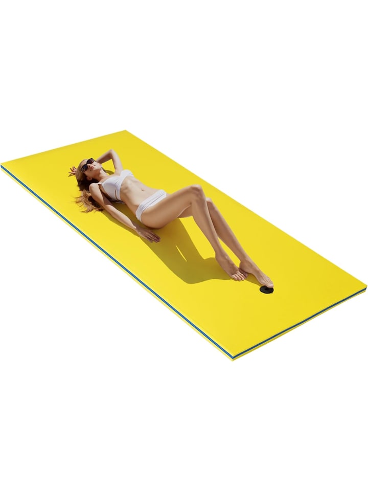 COSTWAY Schwimmmatte 220x90cm in Gelb günstig kaufen onesize