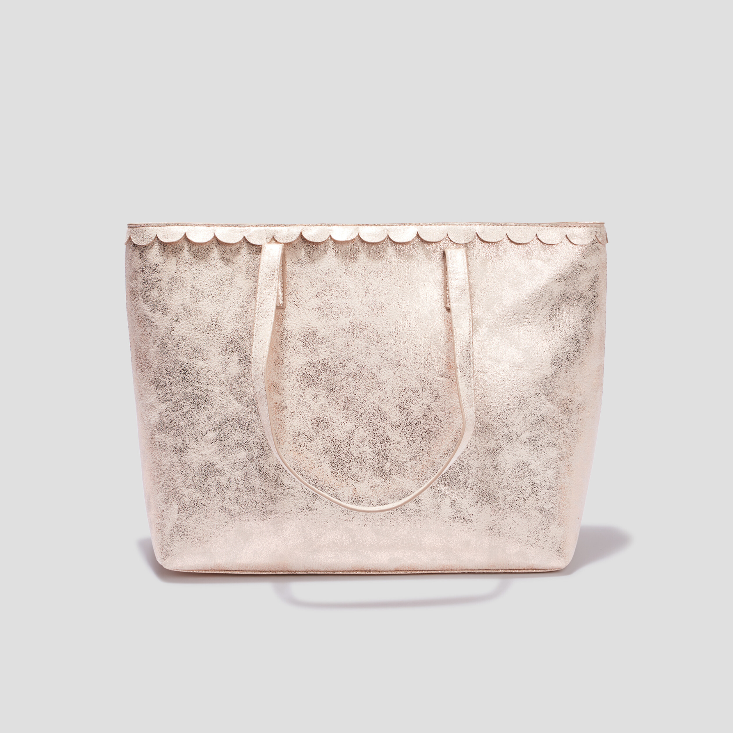 Sac cabas irisé finition festonné couleur or femme | La Halle