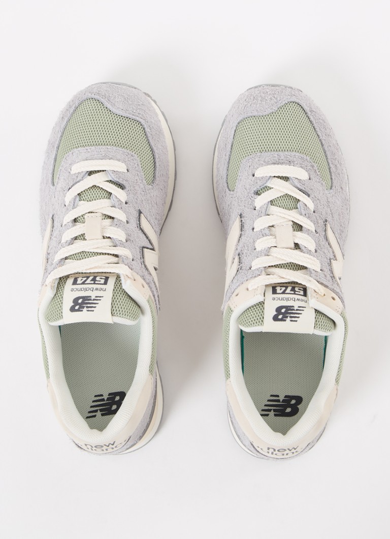 New Balance 574 tenisice od brušene kože s mrežastim detaljima