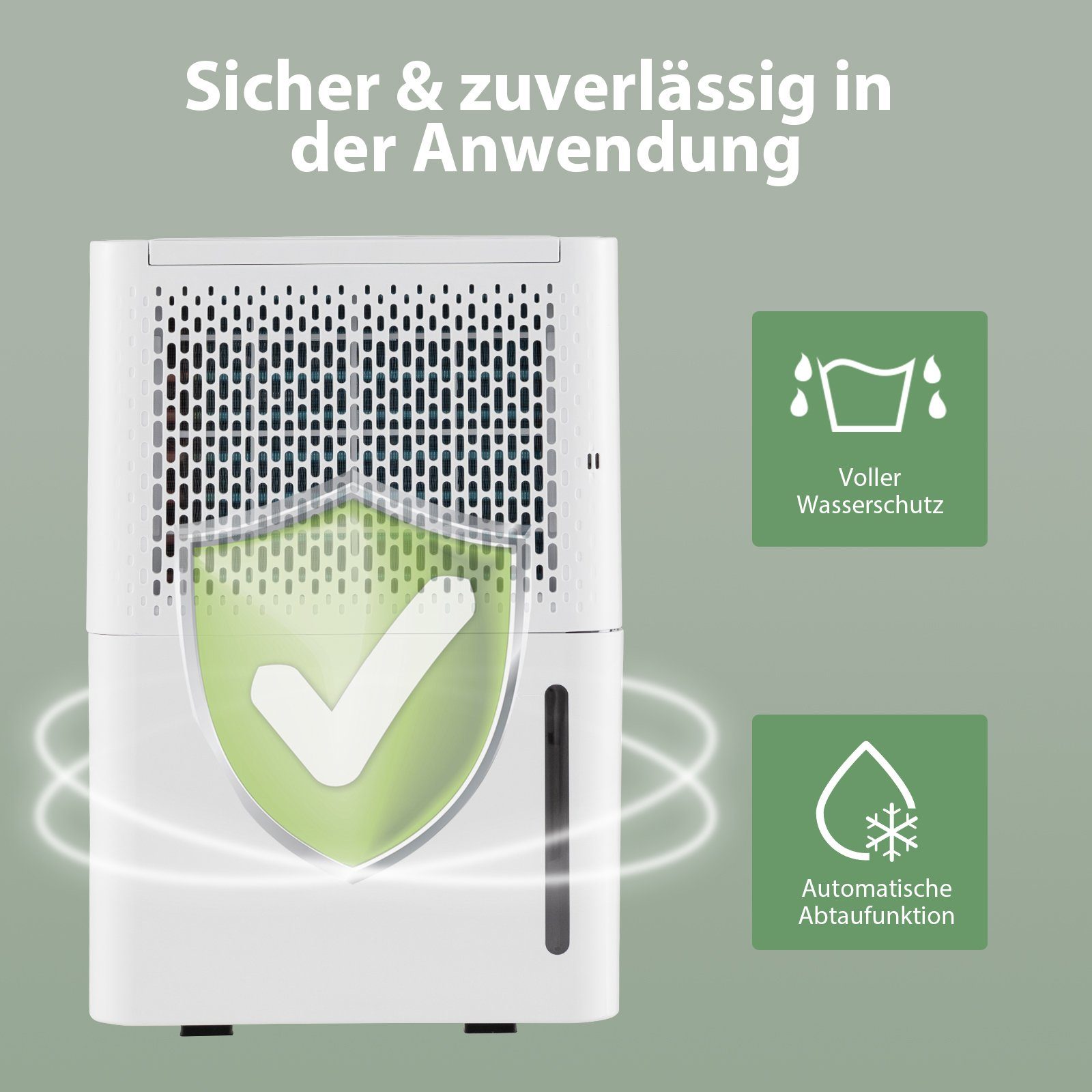 COSTWAY Luftentfeuchter, Entfeuchtung 12,00 l/Tag, Tank 2,20 l
