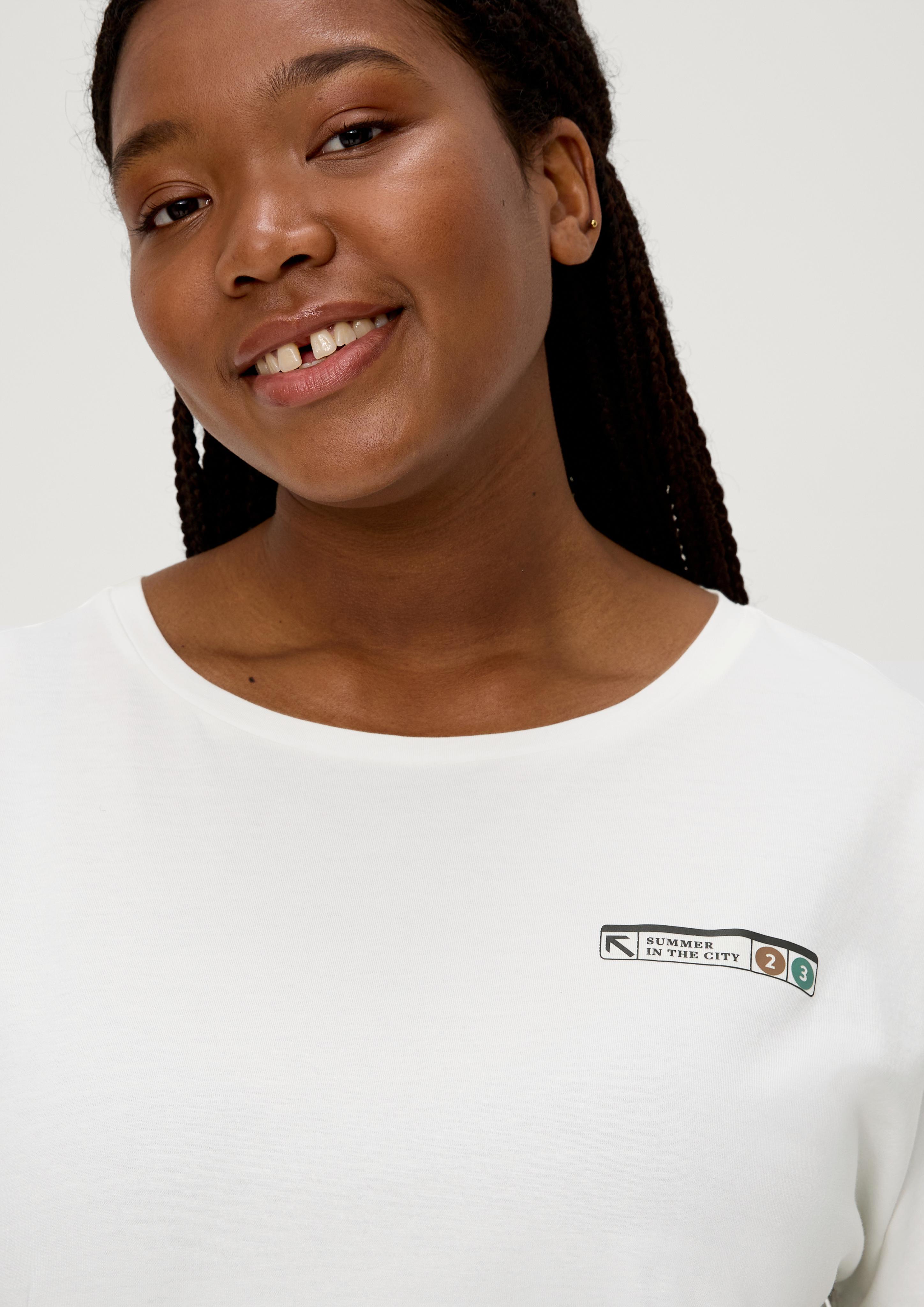 Baumwollshirt mit Frontprint  2131702-02D9
