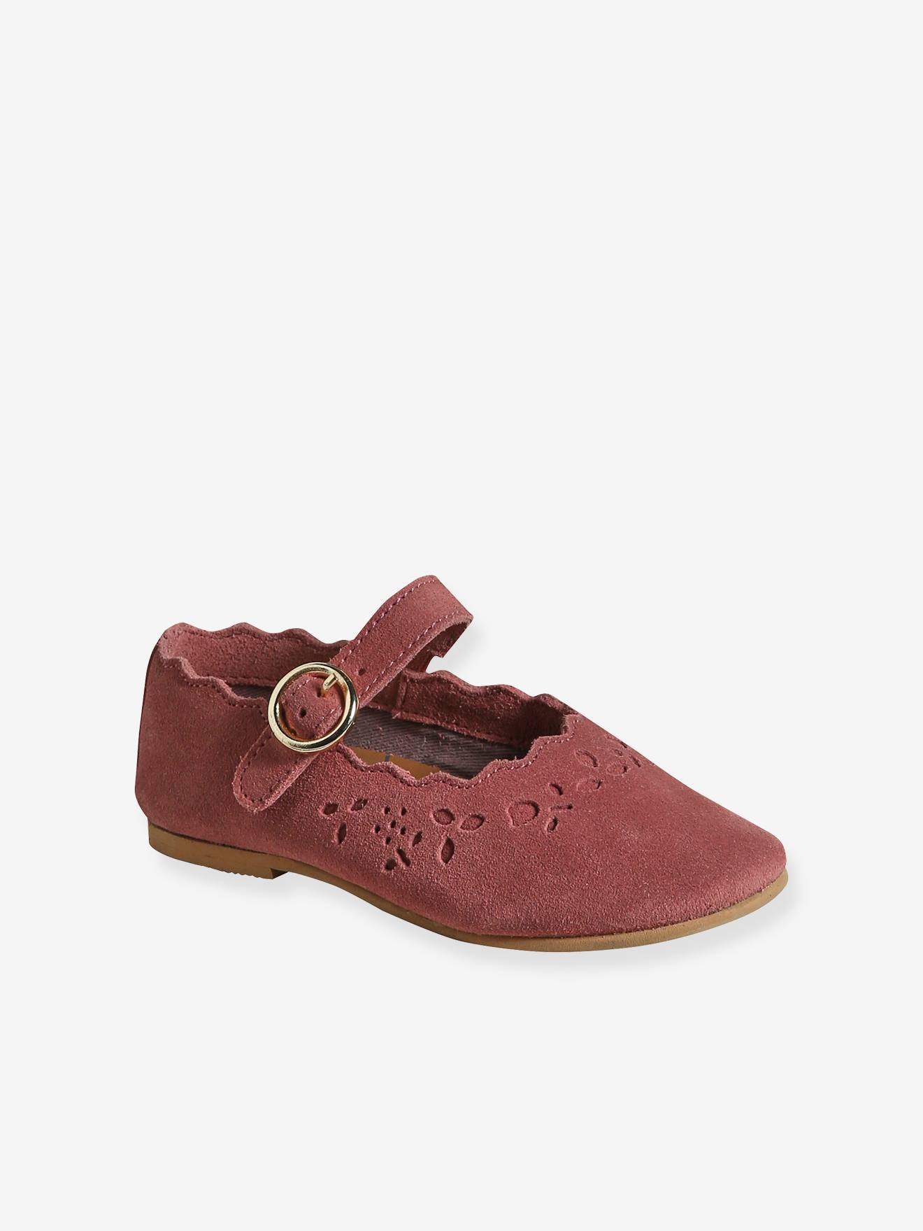 Vertbaudet Mädchen Ballerinas mit Anziehtrick - braun