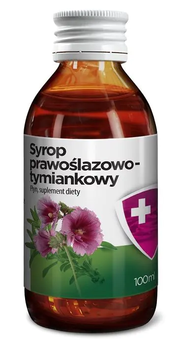 Сируп од белог слеза и тимијана