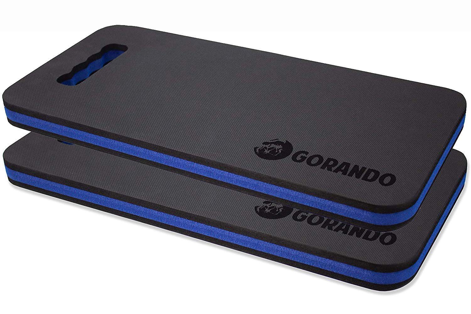 GORANDO Kniekissen GORANDO® Premium Kniekissen blau 2er Set Kniebrett Knieunterlage, (2-St)