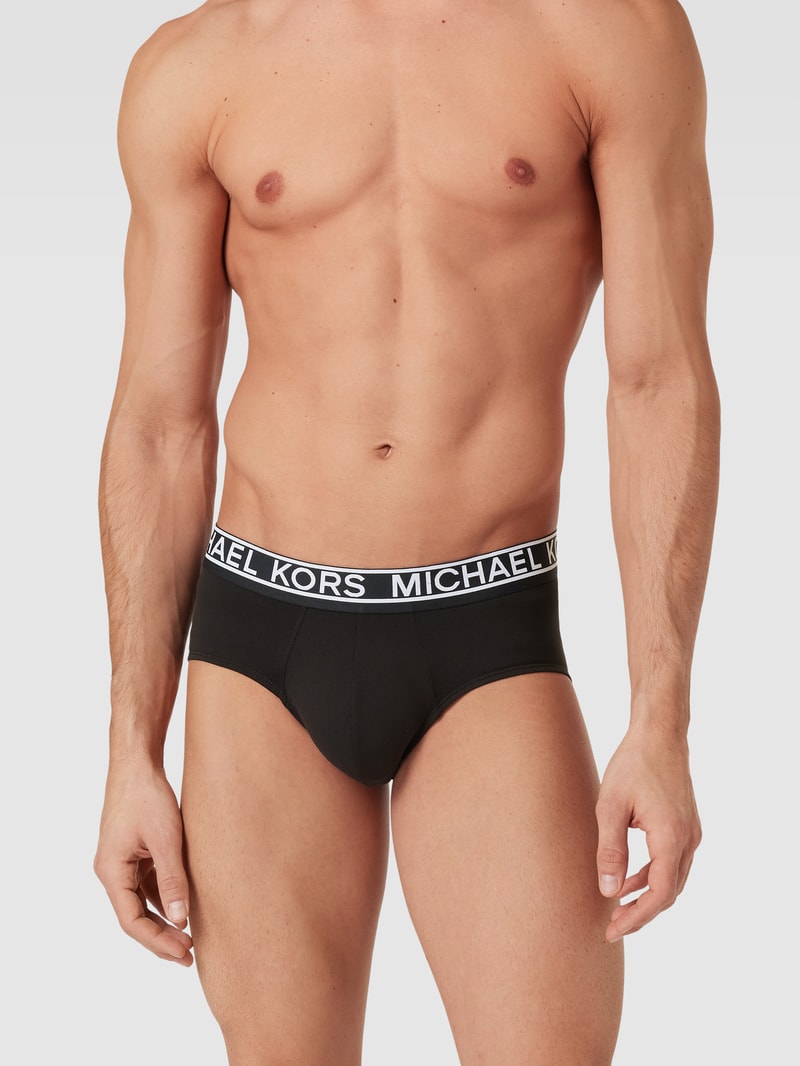 Boxershorts mit elastischem Logo-Bund im 3er-Pack in schwarz