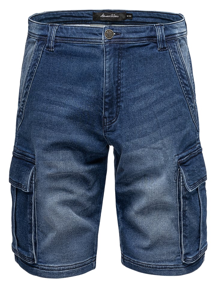 Amaci&Sons Jeansshorts FORT LEE in Dunkelblau günstig kaufen