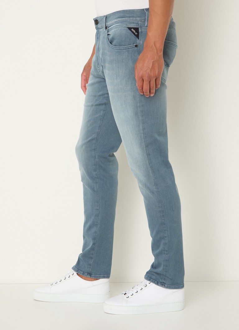 Replay Mickym tapered fit jeans with colored wash