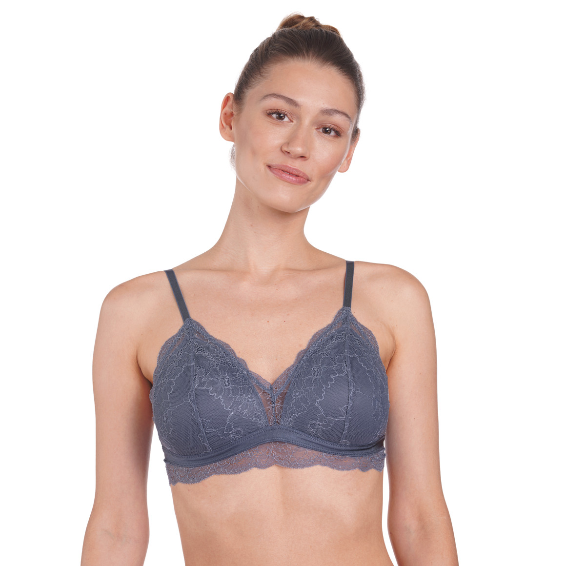 Damen Bralette mit floraler Spitze